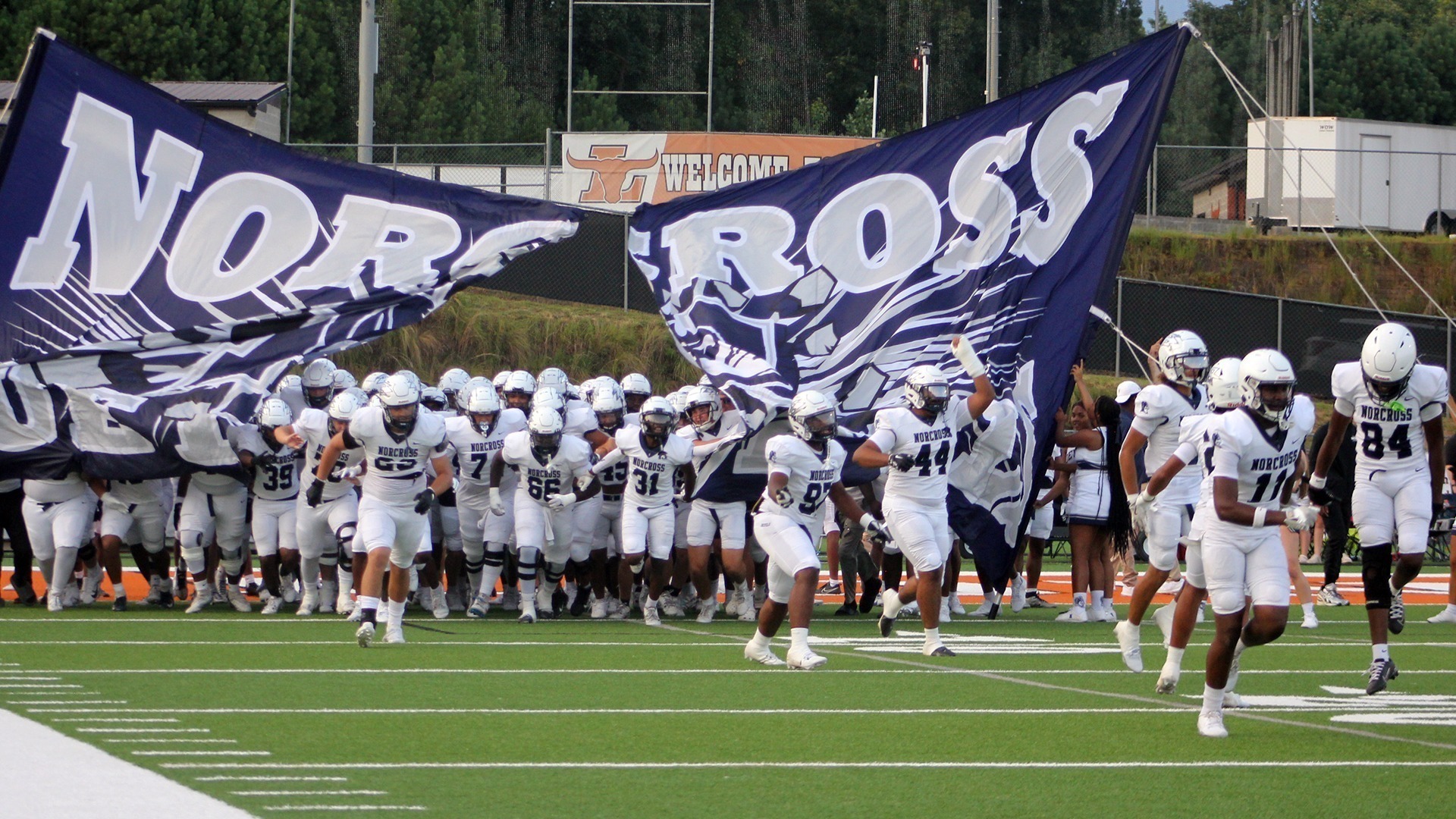 Varsity Football Taking the Field