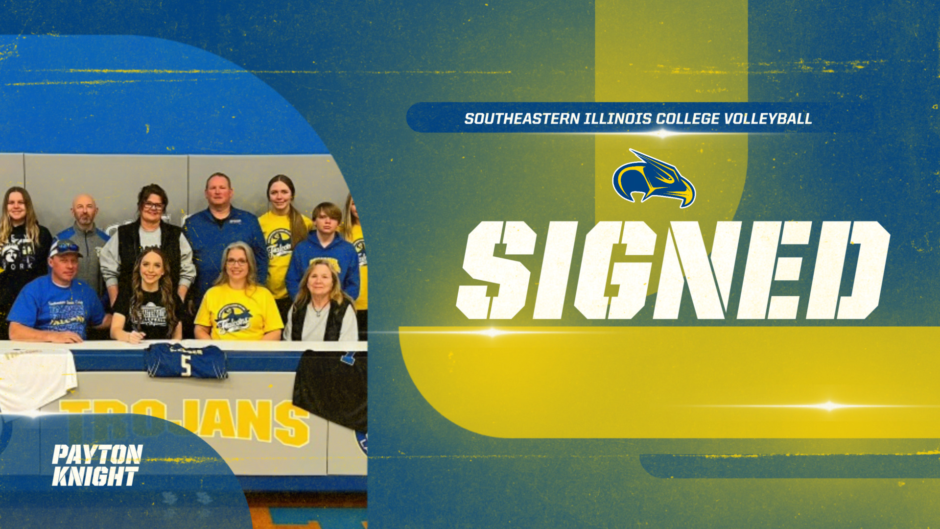 Slide 2 - SIC Volleyball Signs Payton Knight from Webber Township