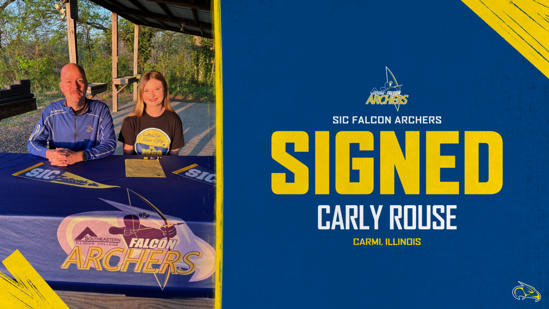 Slide 0 - FALCON ARCHERS ADD CARLY ROUSE FROM CARMI