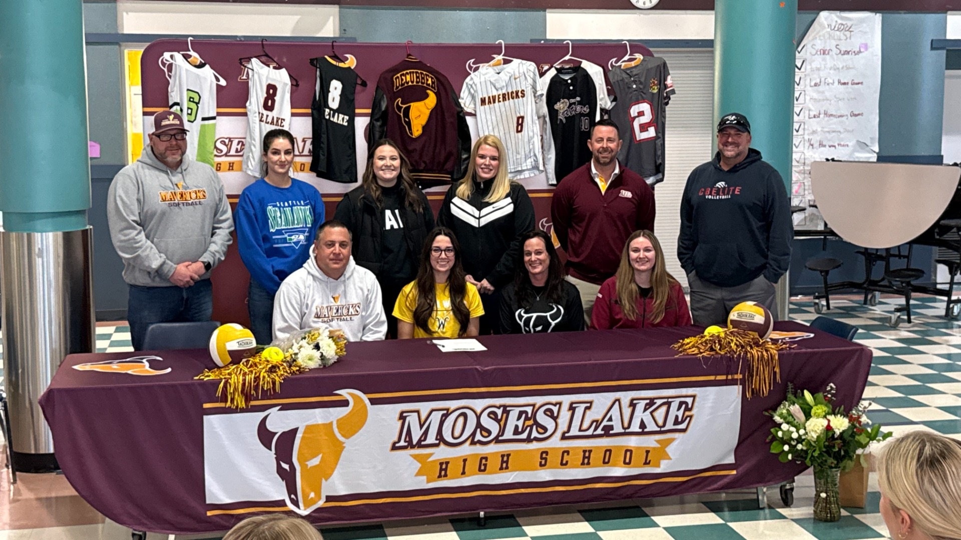 Slide 0 - Decubber Signs with WWCC for Volleyball and Softball