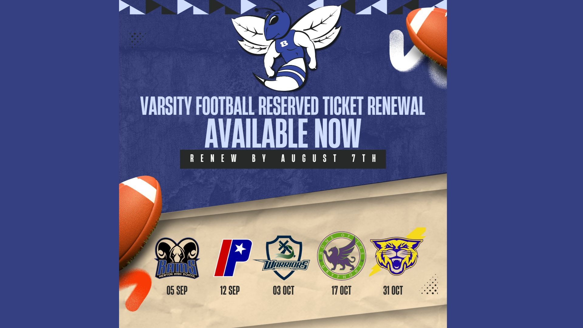 Slide 2 - Football Reserved Seating Renewal