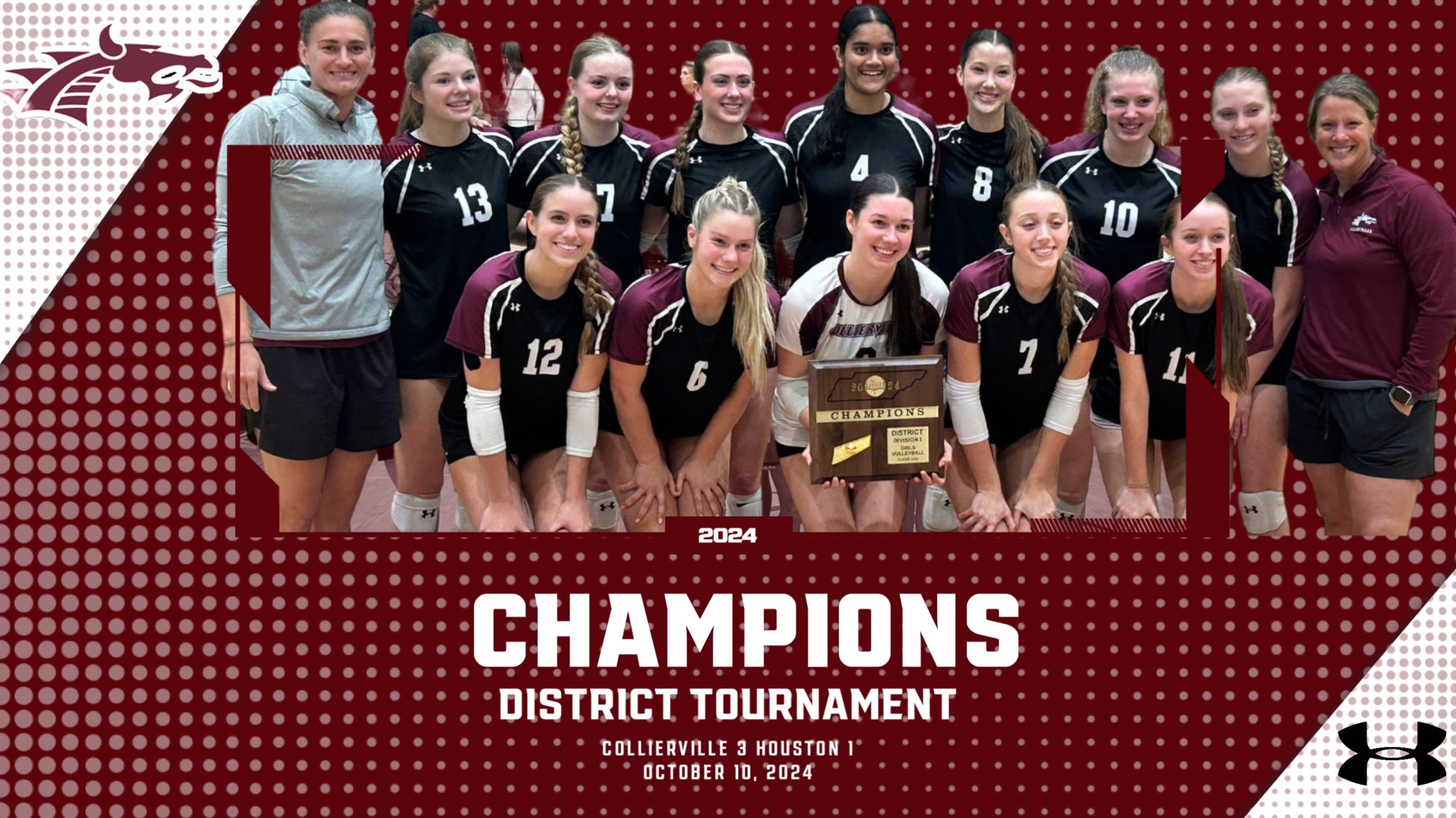 Slide 2 - COLLIERVILLE DEFEATS HOUSTON, 3-1, TO CLAIM DISTRICT TOURNAMENT TITLE