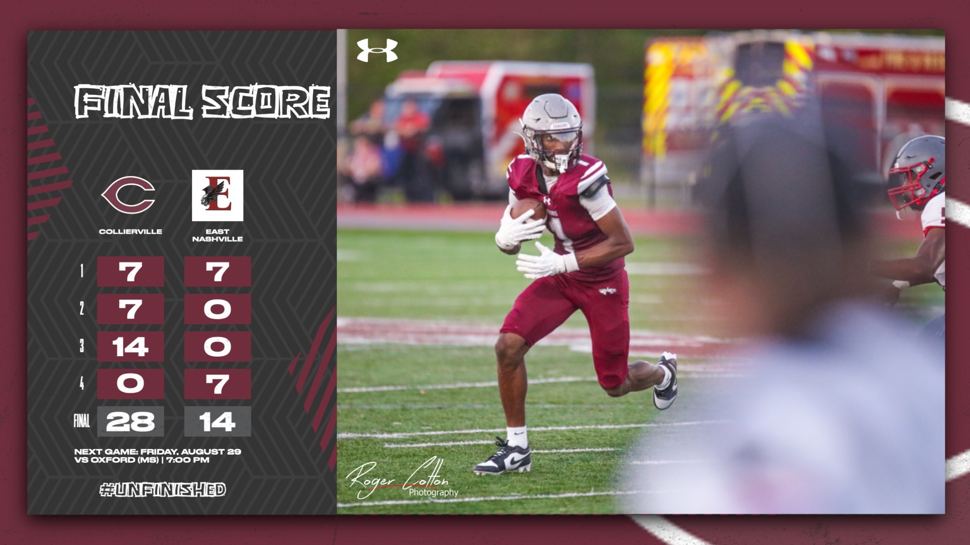Slide 0 - Dragons Ignite 2025 Season with 28-14 Win Over East Nashville