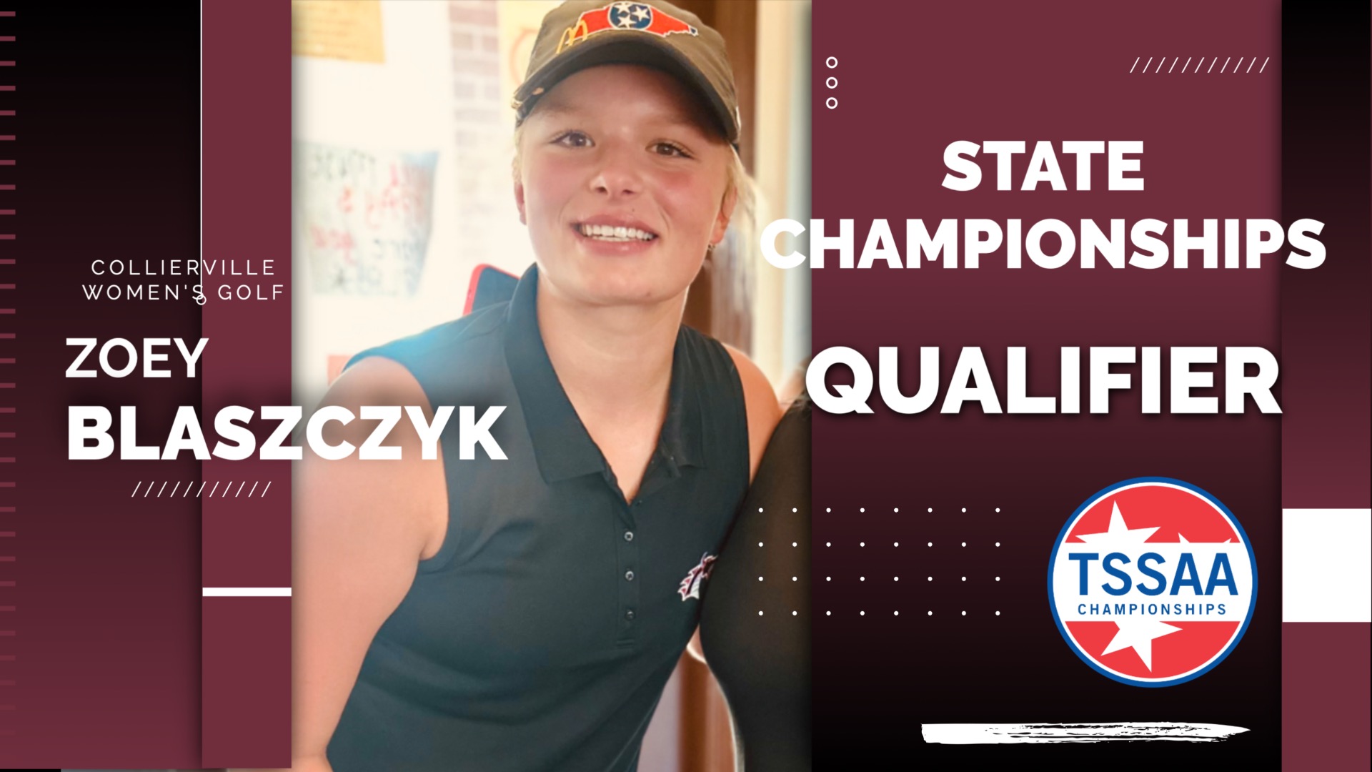 Slide 7 - FRESHMAN ZOEY BLASZCZYK PUNCHES HER TICKET TO GOLF STATE CHAMPIONSHIPS