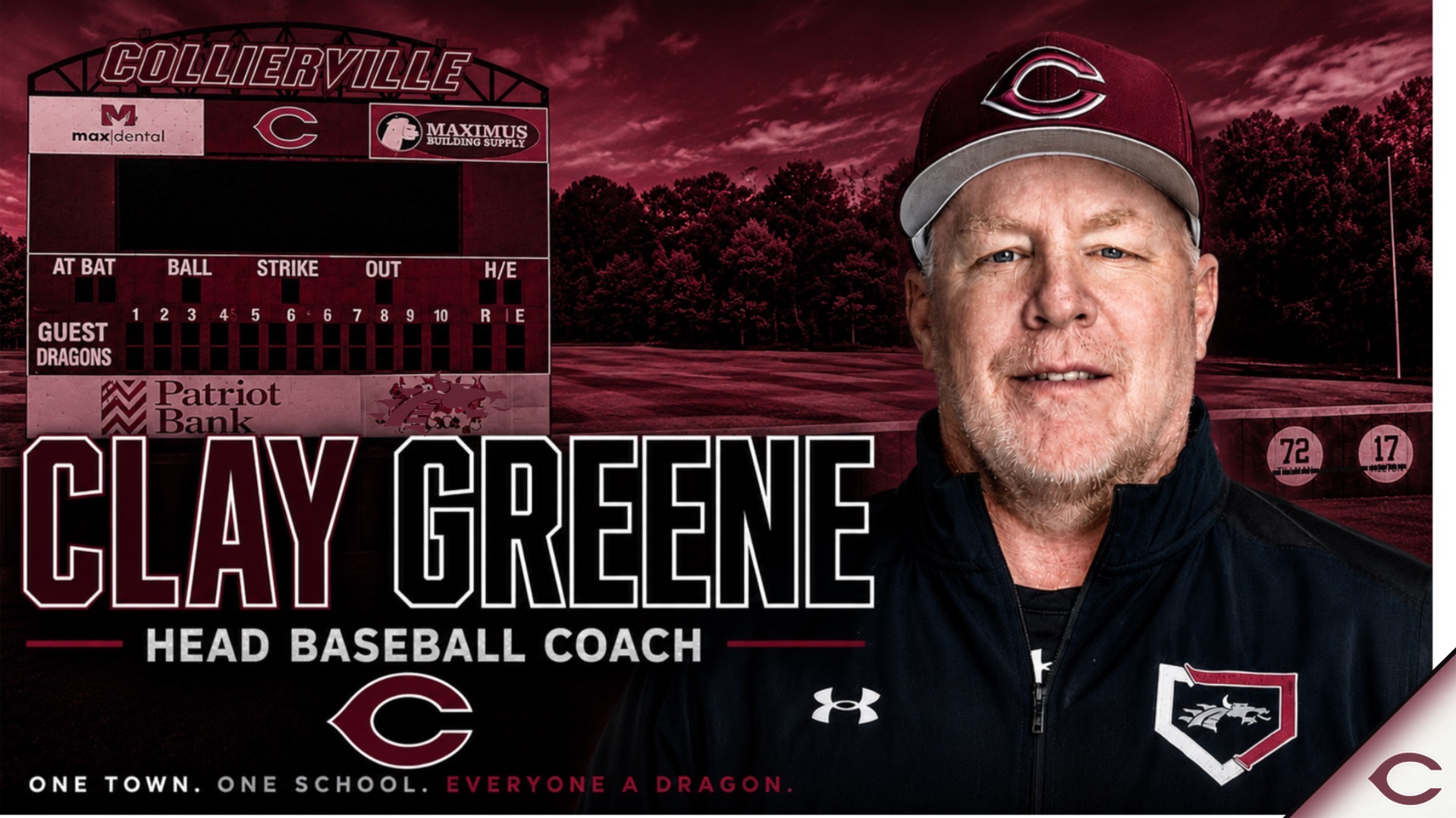 Slide 0 - FORMER TENNESSEE VOL AND LONGTIME MEMPHIS ASSISTANT CLAY GREENE RETURNS TO DRAGONS DUGOUT AS HEAD COACH