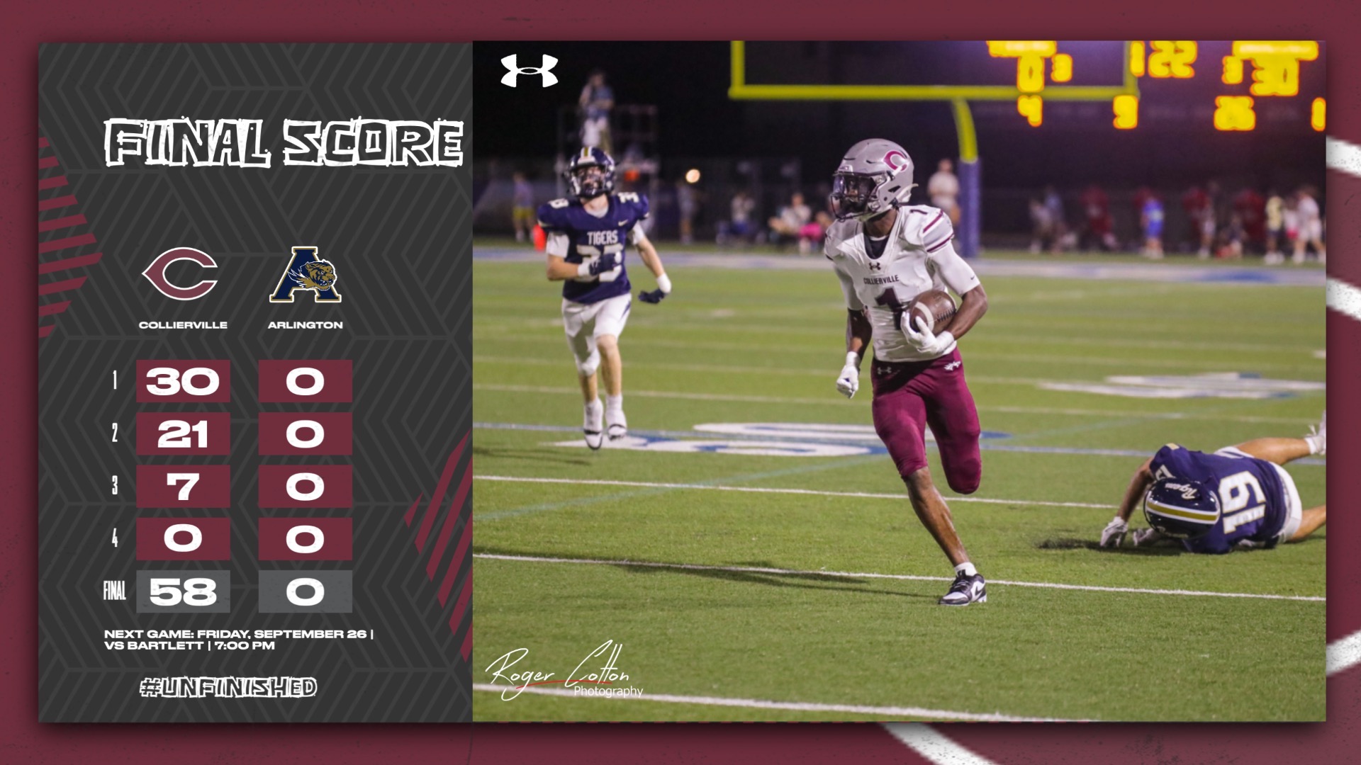 Slide 8 - COLLIERVILLE FOOTBALL DOMINATES ARLINGTON IN HISTORIC SHUTOUT VICTORY