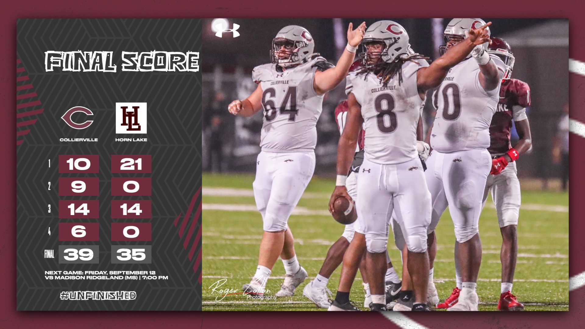 Slide 3 - COLLIERVILLE FOOTBALL STORMS BACK AS LAWRENCE AUTRY RUNS LOOSE AT HORN LAKE