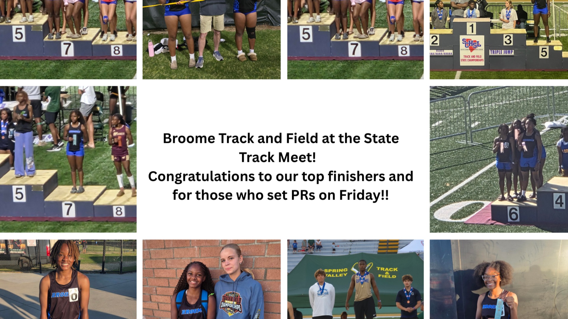Slide 0 - Broome Track and Field at the State Track Meet