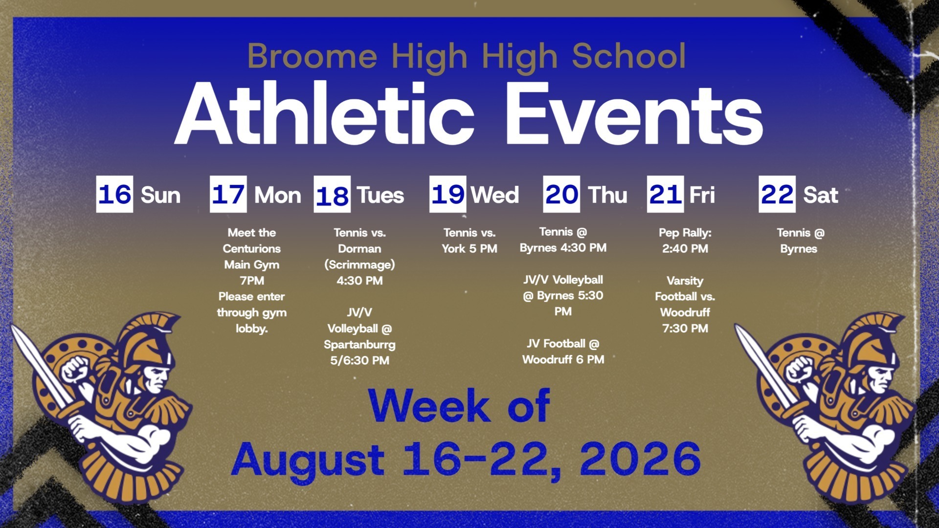 Slide 0 - This Week at Broome High School