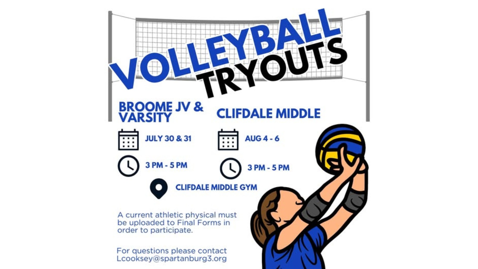 Tryout Information 