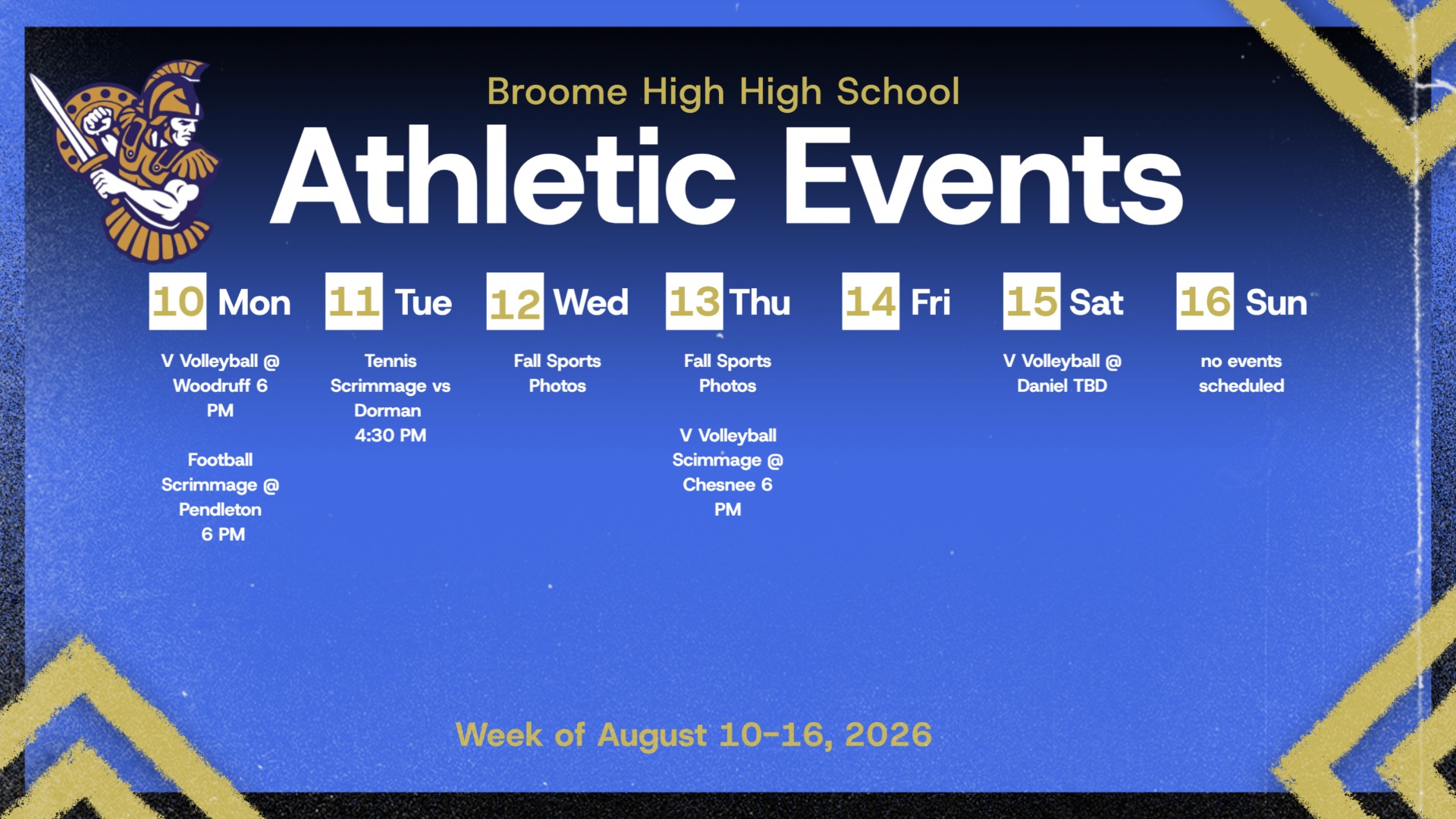 Slide 0 - This Week at Broome High School
