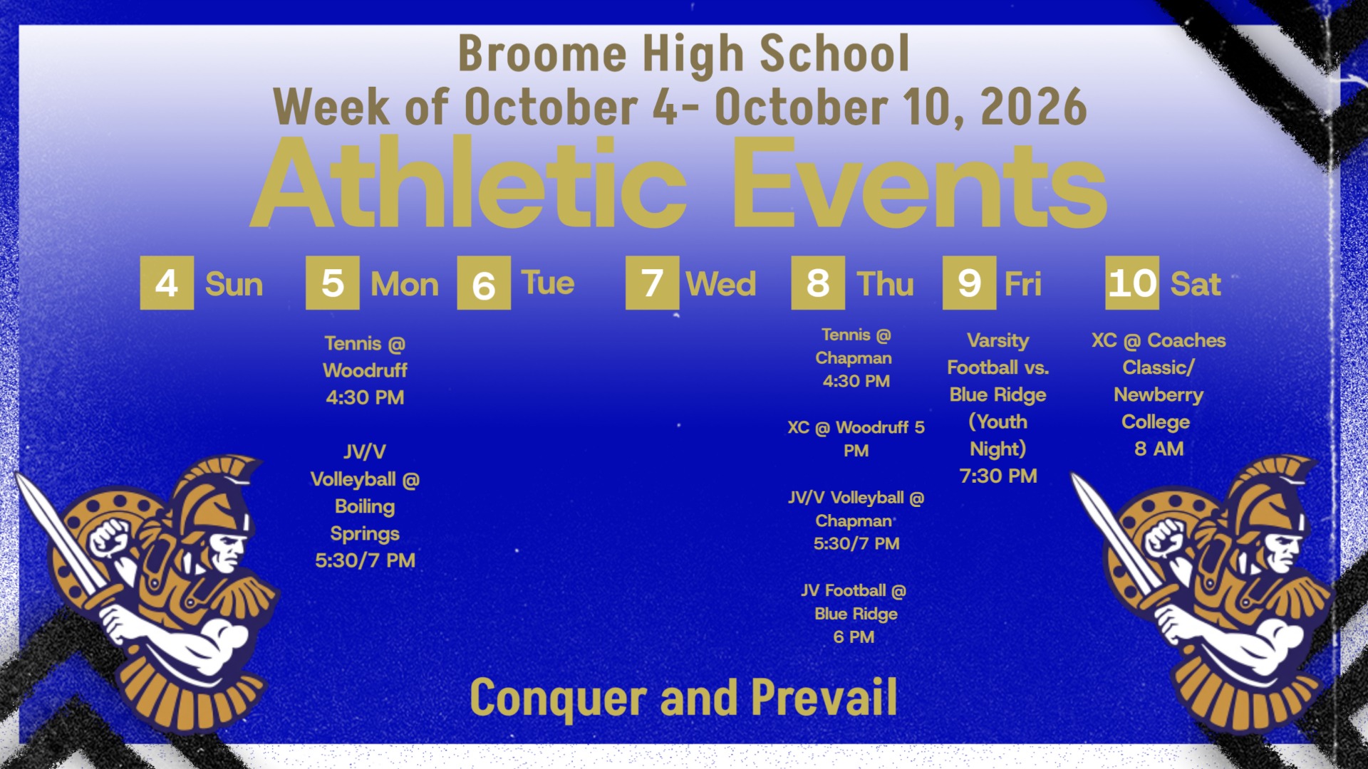 Slide 0 - Broome Athletics Weekly 