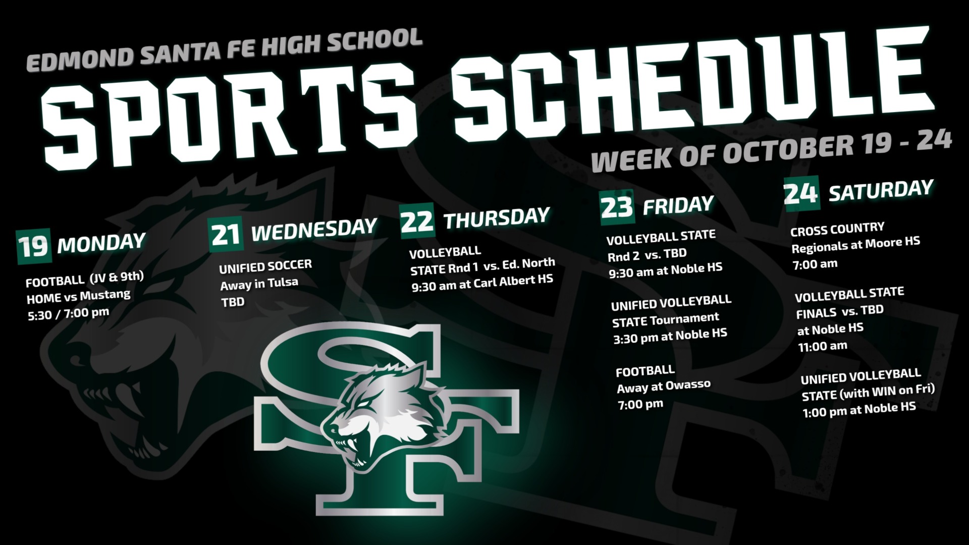 Slide 0 - POST-SEASON EVENTS START THIS WEEK!