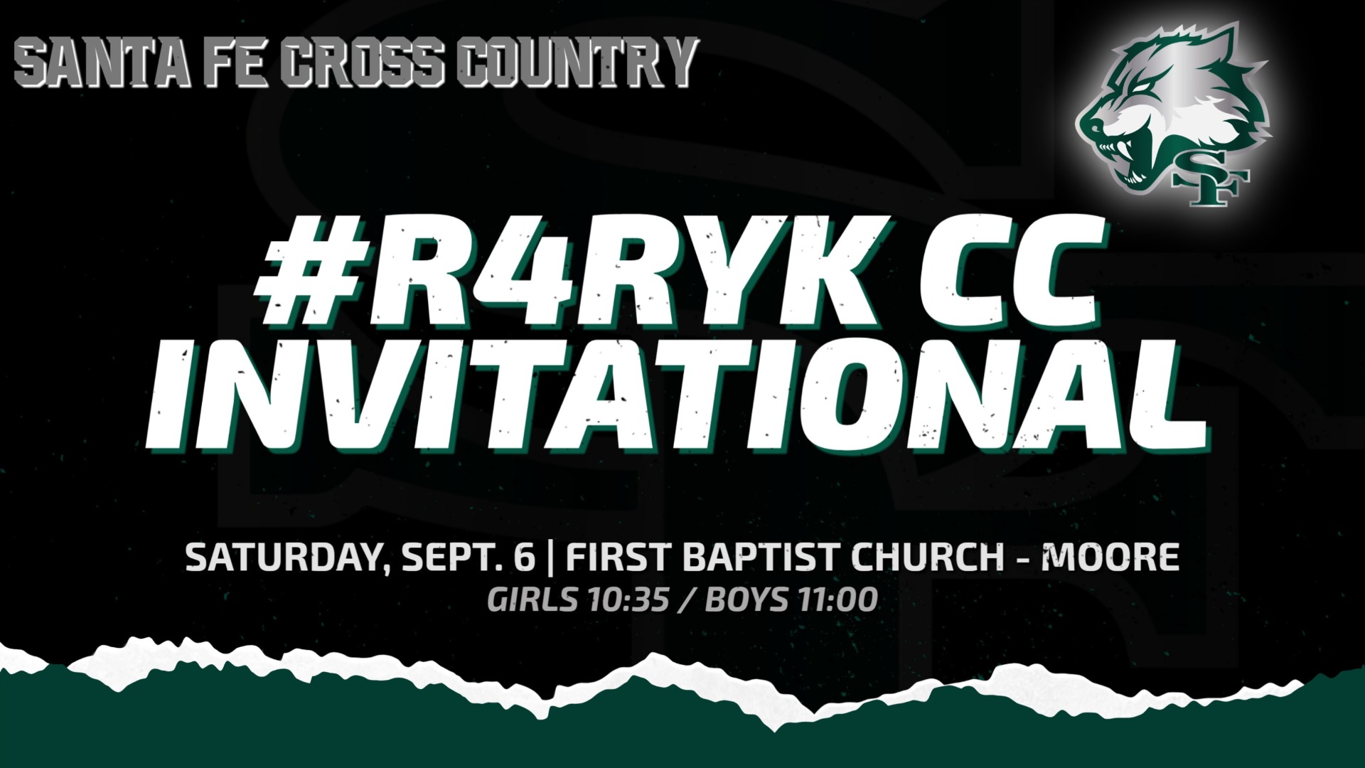 Cross country meet at First Baptist Church (Moore) on Sept. 6th