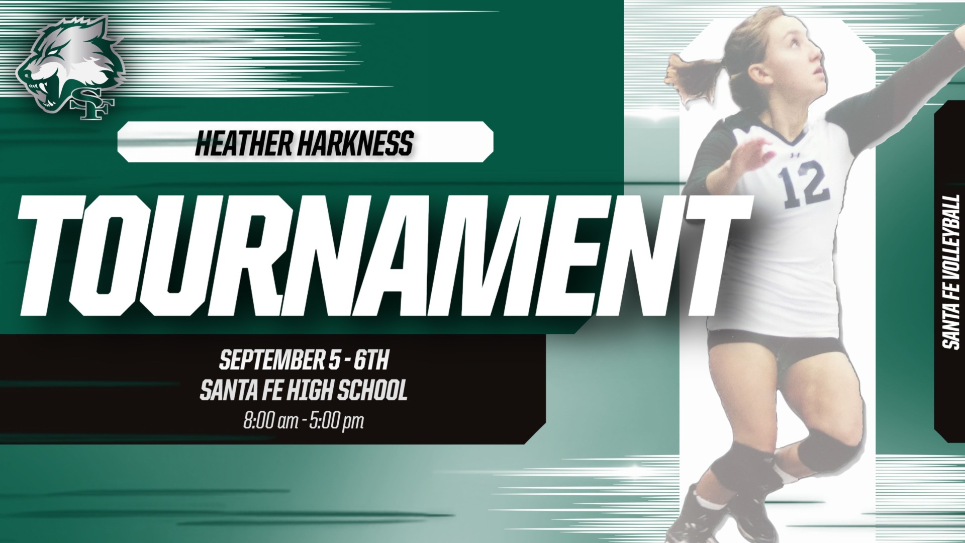Heather Harkness tournament Friday and Saturday (Sept 5-6th)