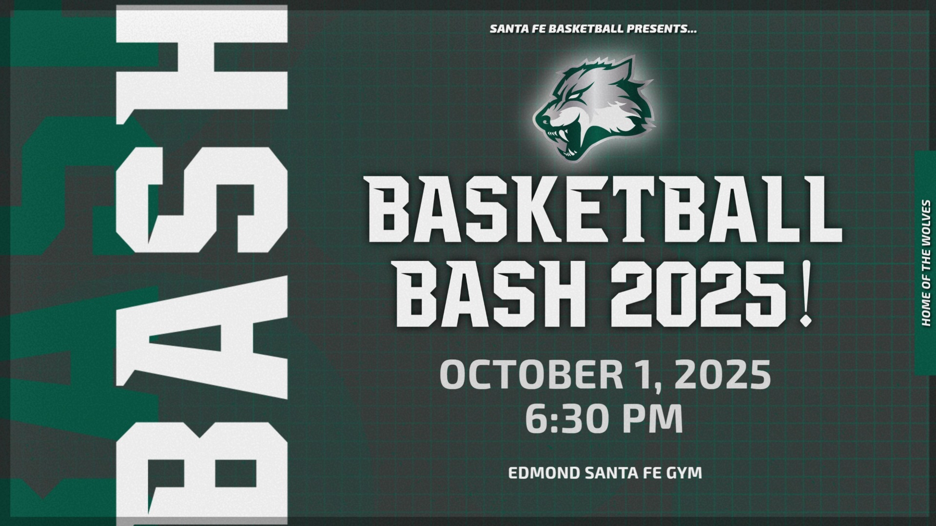 The 2025 Basketball Bash is coming to Santa Fe. 6:30 pm on 10/1!