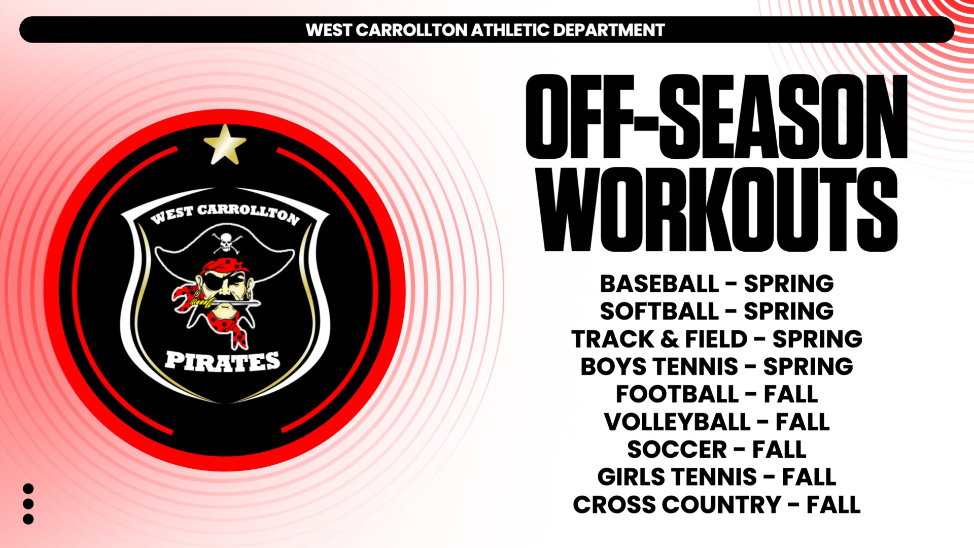 Slide 0 - Contact the Athletic Department for more information