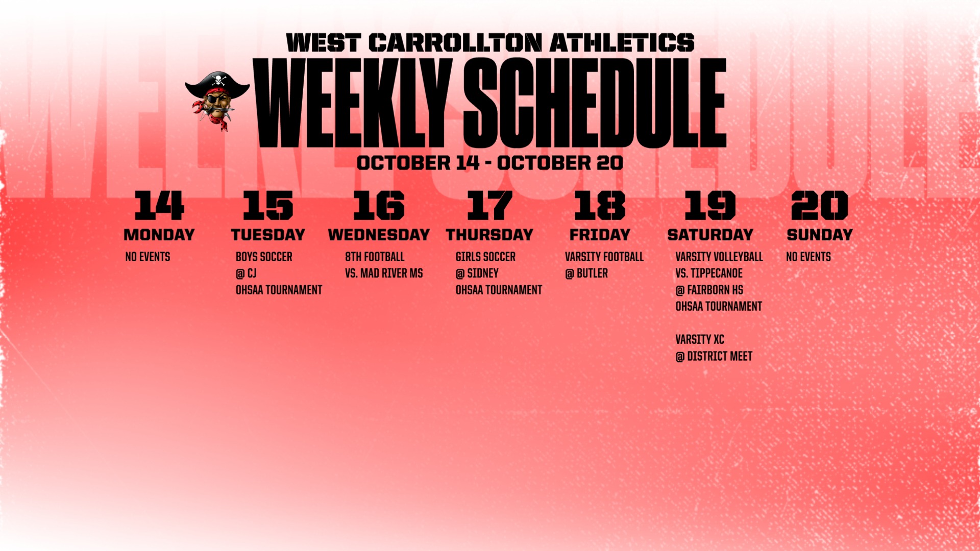 West Carrollton High School (Dayton, OH) Athletics Schedules, Scores