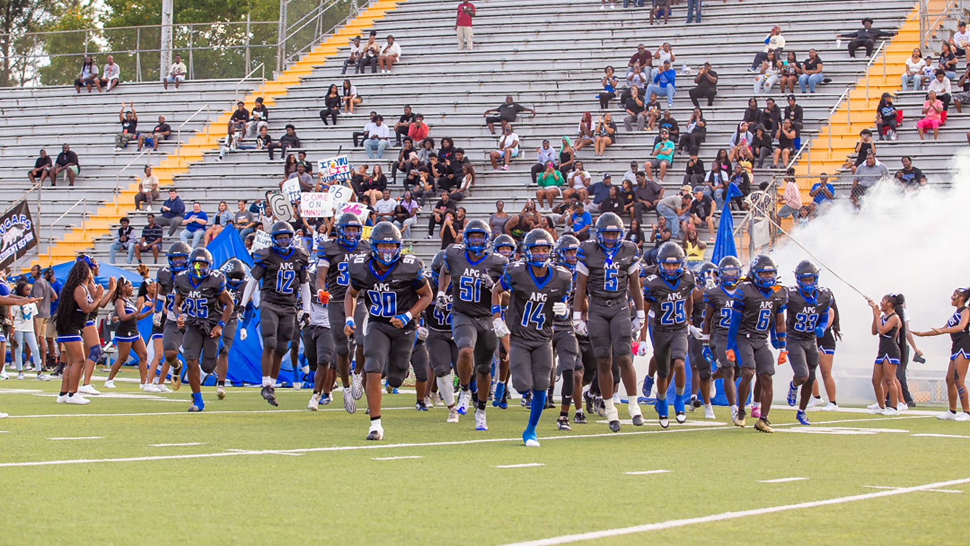 Slide 3 - Cougars Take the Field